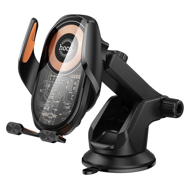 Hoco “HW34 Blue Whale” 3-axis linkage wireless fast charging car holder for centre console