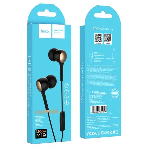 Hoco "M19 Drumbeat universal earphone with mic"