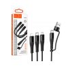 Hoco "X123 Victory 3-in-1 charging cable(USB/C to iP+C+Micro)"