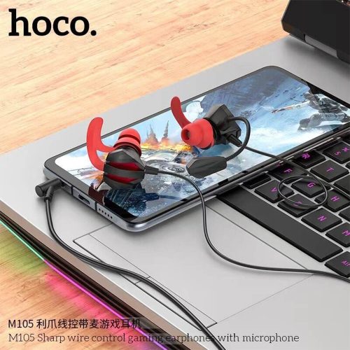 Hoco "M105 Sharp wire control gaming earphones with microphone"