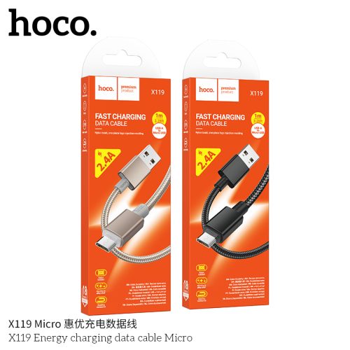 Hoco "X119 Energy charging data cable Micro" Hoco "X119 Energy charging data cable Micro"