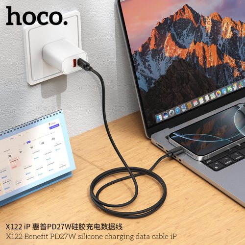 Hoco "X122 Benefit PD27W silicone charging data cable iP"