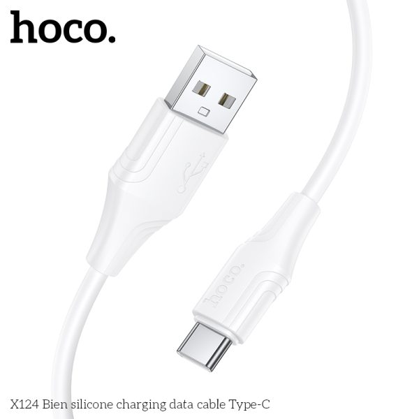 Hoco "X124 Bien silicone charging data cable Type-C" Hoco "X124 Bien silicone charging data cable Type-C"