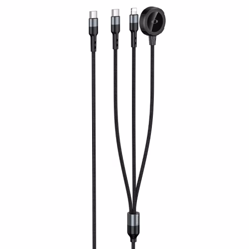 Hoco “CW64” iWatch + Type-C + Lightning 3-in-1 Charging Cable Hoco “CW64” iWatch + Type-C + Lightning 3-in-1 Charging Cable
