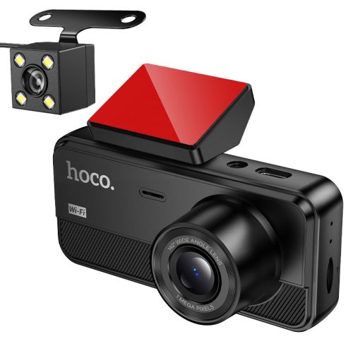 Hoco  “DV15” tri-channel driving recorder dash cam