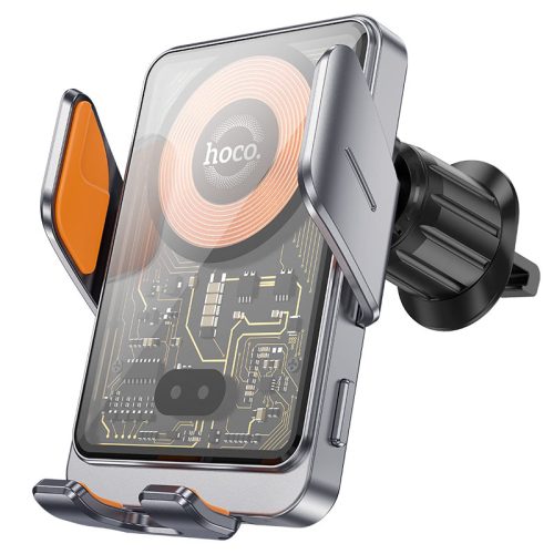 hoco-hw7-tde-car-air-outlet-wireless-charging-holder Hoco HW7 Transparent Discovery Edition wireless fast charging car holder(air outlet)