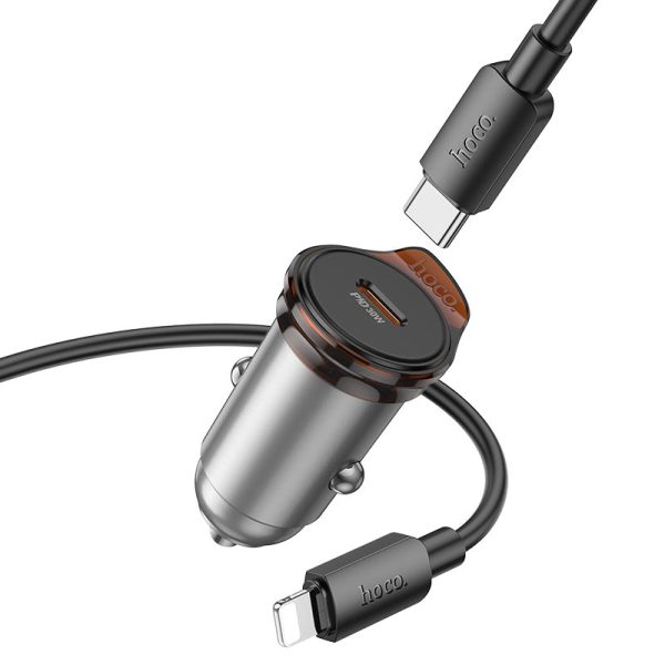 Hoco NZ16 Rigorous single port PD30W car charger set(C to iP)
