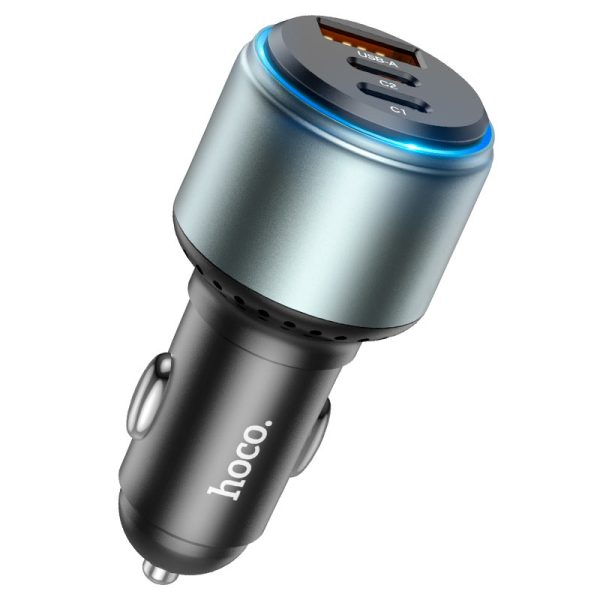 hoco-nz9-galloper-95w-3-port-car-charger Hoco NZ9 Galloper 95W three-port(2C1A) car charger