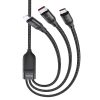 Hoco "U104 Ultra" 3-in-1 6A Charging & Data Cable