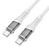 Hoco "U111 Type-C to Type-C Transparent Discovery Edition 60W charging data cable"