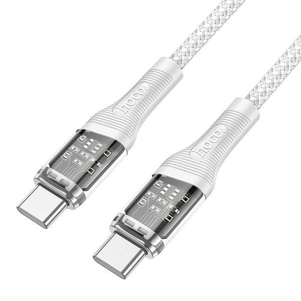 Hoco "U111 Type-C to Type-C Transparent Discovery Edition 60W charging data cable"