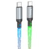 Hoco "U112 Shine 60W charging data cable for Type-C to Type-C"