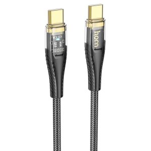 Hoco "U121 Gold standard Transparent Discovery Edition 60W charging data cable Type-C to Type-C"