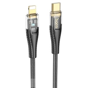 Hoco "U121 Gold standard Transparent Discovery Edition PD charging data cable iP"