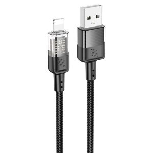 Hoco "U129 Spirit transparent charging data cable iP"