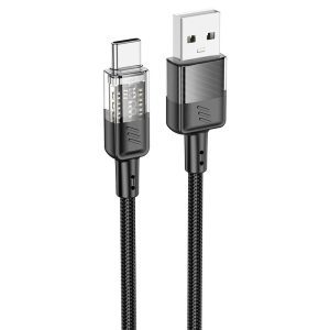 Hoco "U129 Spirit transparent charging data cable Type-C"