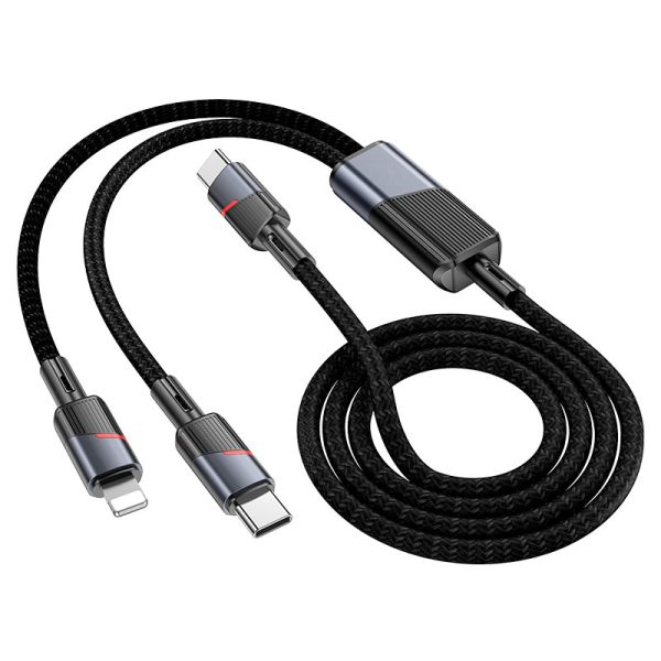Hoco "U139 C to C+C 100W fast charging data cable" Hoco "U139 C to C+C 100W fast charging data cable"