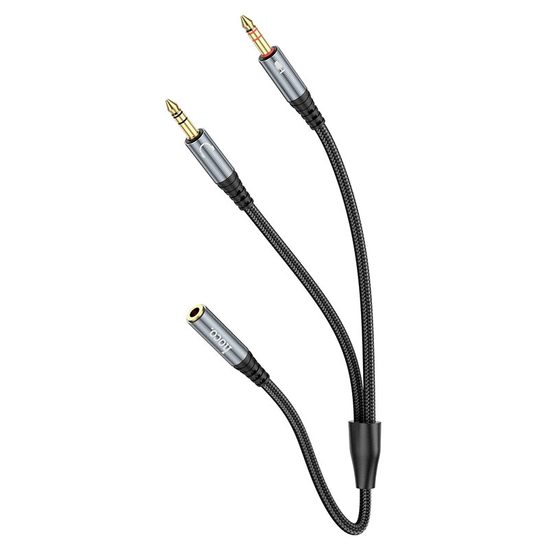 Hoco UPA21 2-in-1 3.5 headset audio adapter cable(female to 2*male)