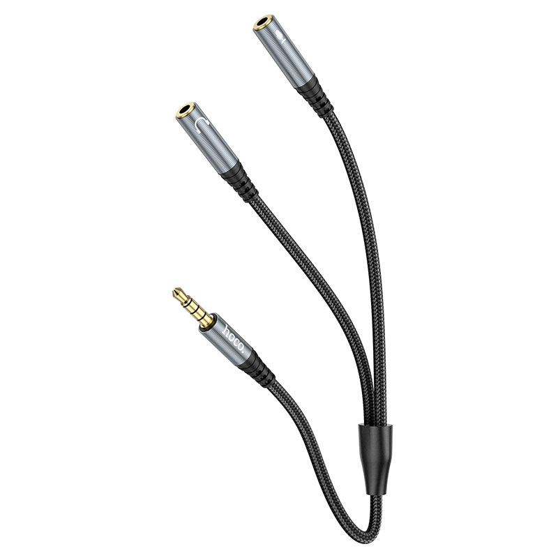 Hoco UPA21 2-in-1 3.5 headset audio adapter cable(male to 2*female)