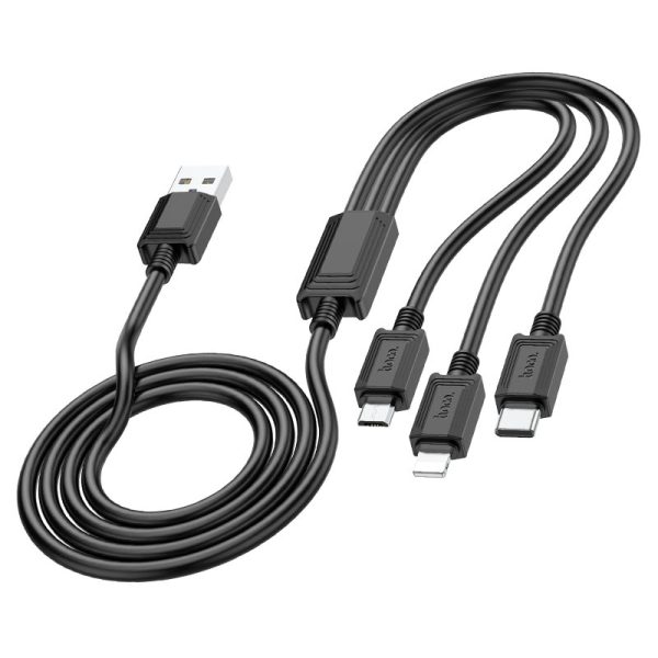 Hoco "X74 3-in-1 charging cable(iP+Micro+Type-C)" Hoco "X74 3-in-1 charging cable(iP+Micro+Type-C)"