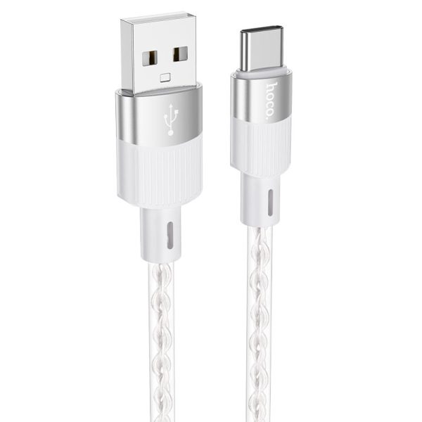Hoco "X99 Crystal junction silicone charging data cable Type-C"