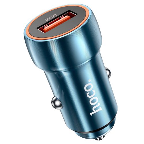 hoco-z46-blue-shield-single-port-qc3-car-charger Hoco Z46 Blue shield single port QC3.0 car charger