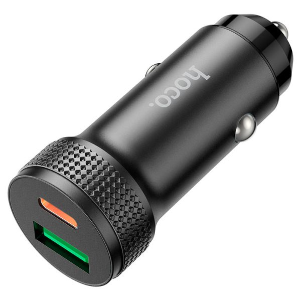 hoco-z49b-level-pd38w-1c1a-car-charger-black Hoco Z49B Level PD38W(1C1A) car charger