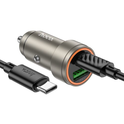hoco-z57a-glorious-pd30w-qc3-car-charger-set-usbc-usbc Hoco Z57A Glorious PD30W+QC3.0 car charger set(C to C)