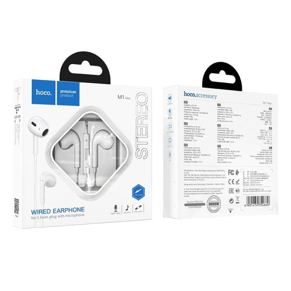 Hoco "M1 Max crystal earphones for Type-C with mic" Hoco "M1 Max crystal earphones for Type-C with mic"